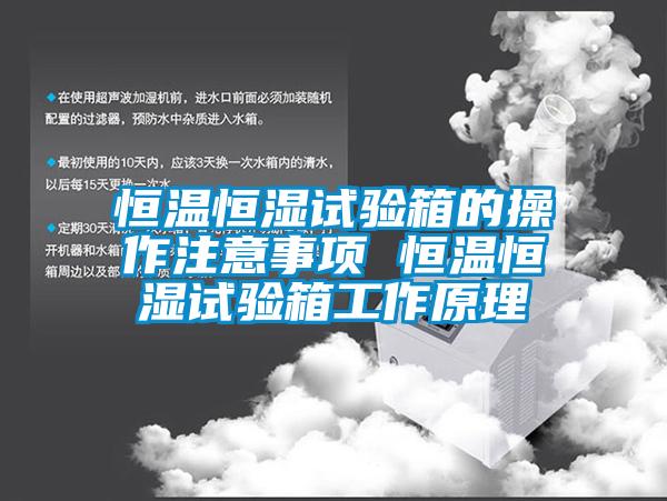 恒溫恒濕試驗(yàn)箱的操作注意事項 恒溫恒濕試驗(yàn)箱工作原理