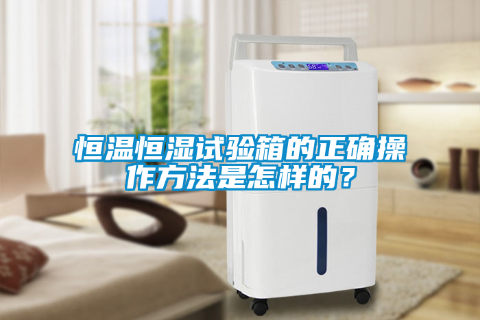 恒溫恒濕試驗箱的正確操作方法是怎樣的？